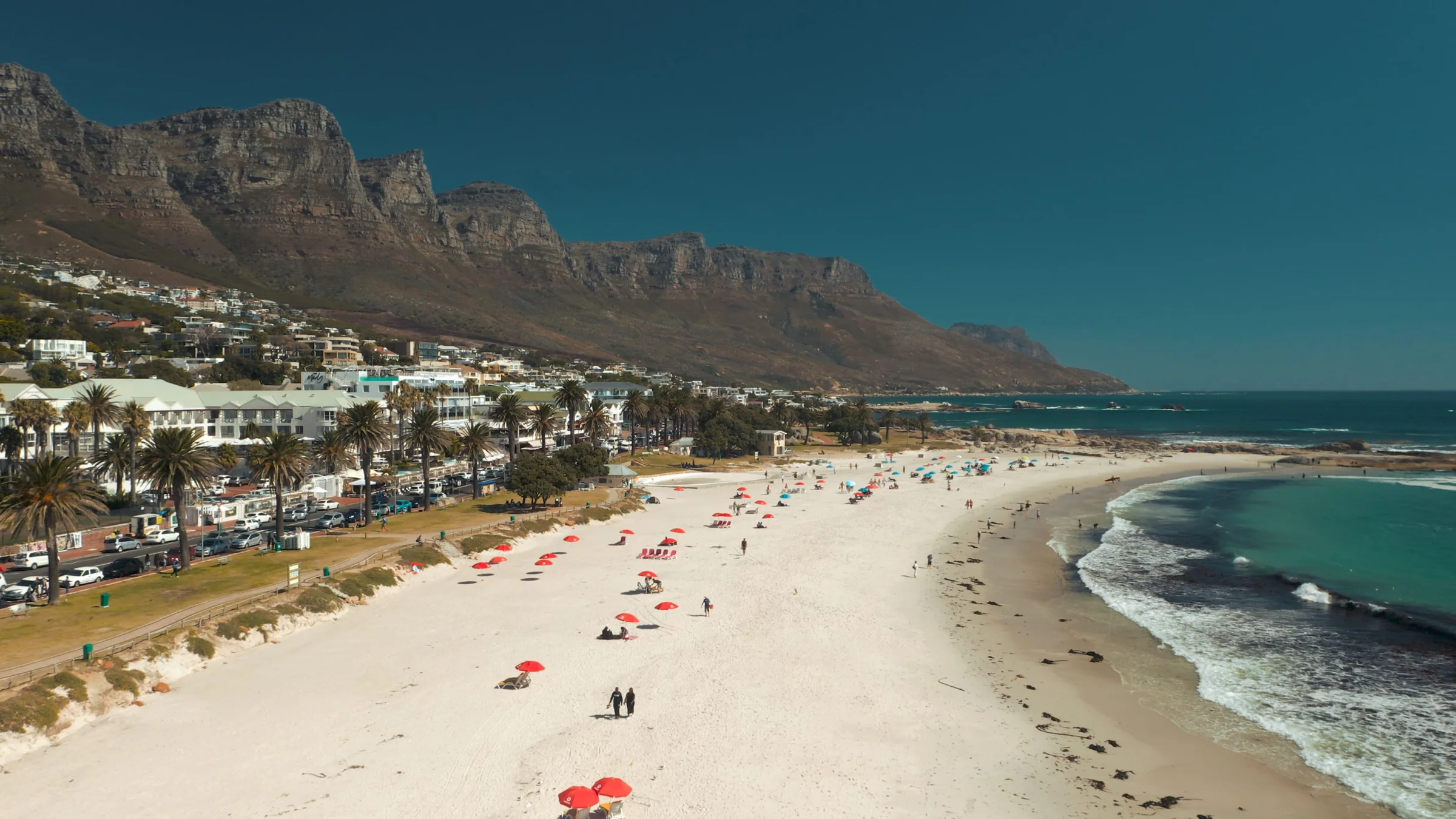 Cape Town coastal road above the Atlantic near Camps Bay